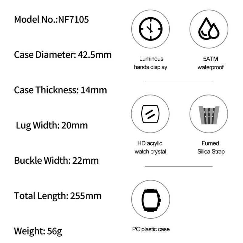 NAVIFORCE Man's Watch 5ATM Wat - Luxury Gift Set ulasan dan harga