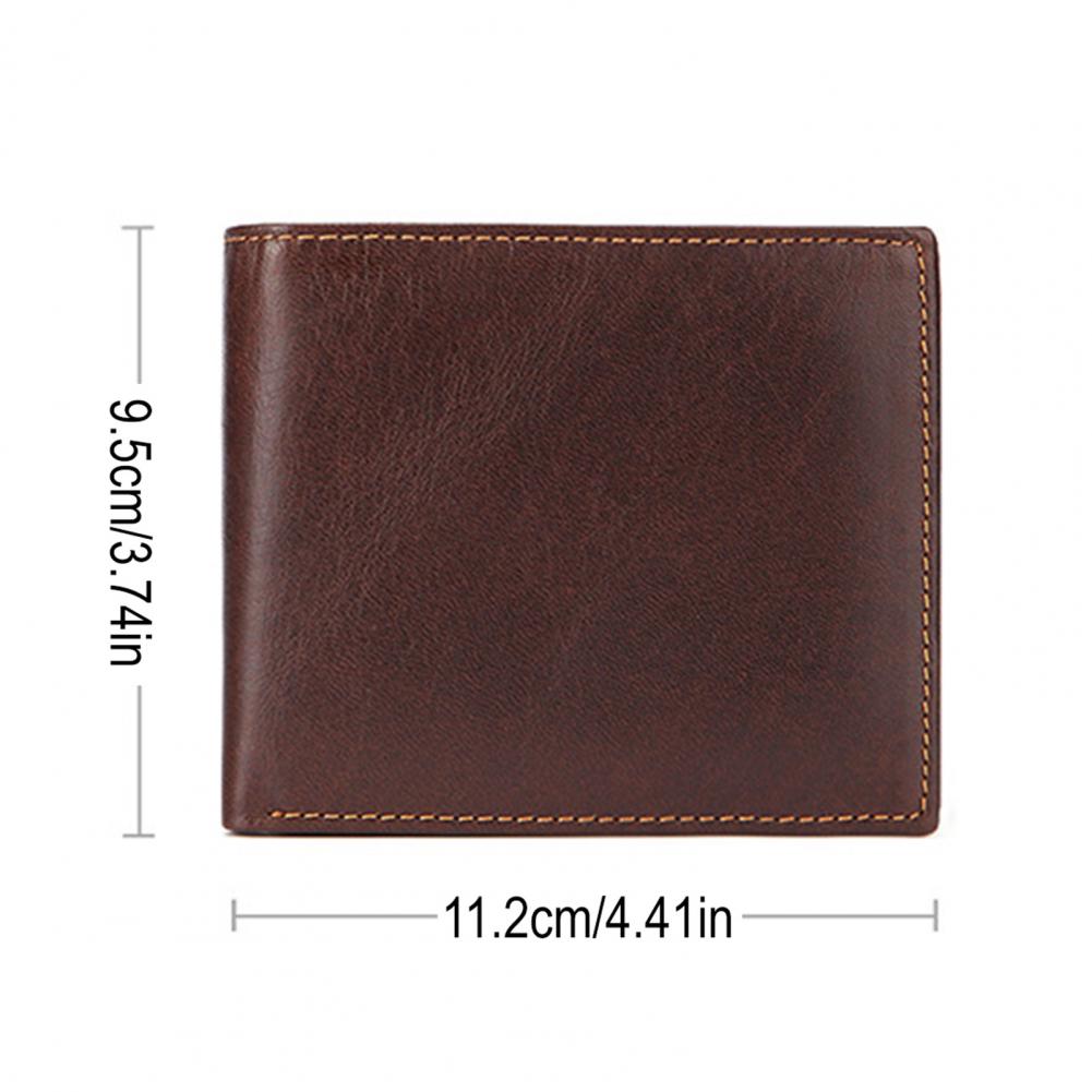 Vintage Card Holder Rfid Block - Leather Wallet Men ulasan dan harga