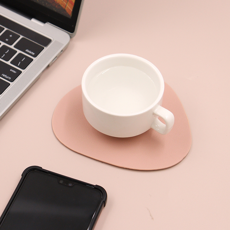 Faux Leather Placemats and Coa - Marble Coaster Set ulasan dan harga