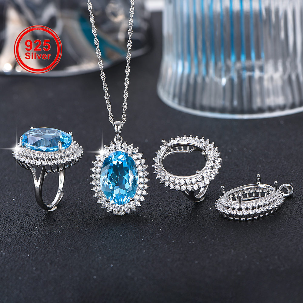 13x18mm S925 Sterling Silver R - Luxury Gift Set ulasan dan harga
