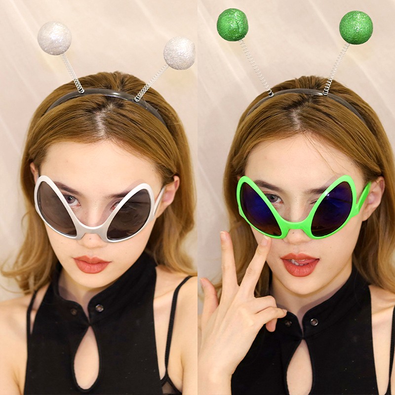 Funny Alien Glasses Men Woman  - Sunglasses Uv400 ulasan dan harga