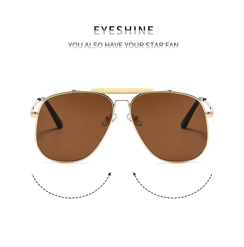 Retro Metal Double Bridge Pilo - Designer Sunglasses ulasan dan harga