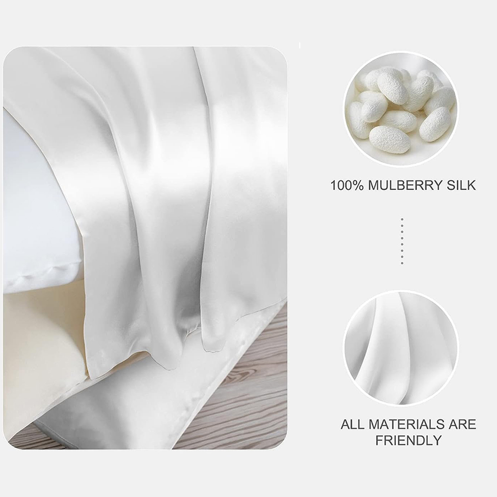 6A 30MM 100% Two Sides Pure Re - Silk Pillowcase ulasan dan harga