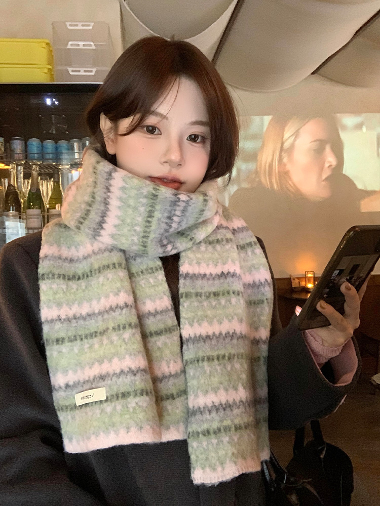 Feilao Island Knitted Scarf Wo - Cashmere Scarf ulasan dan harga