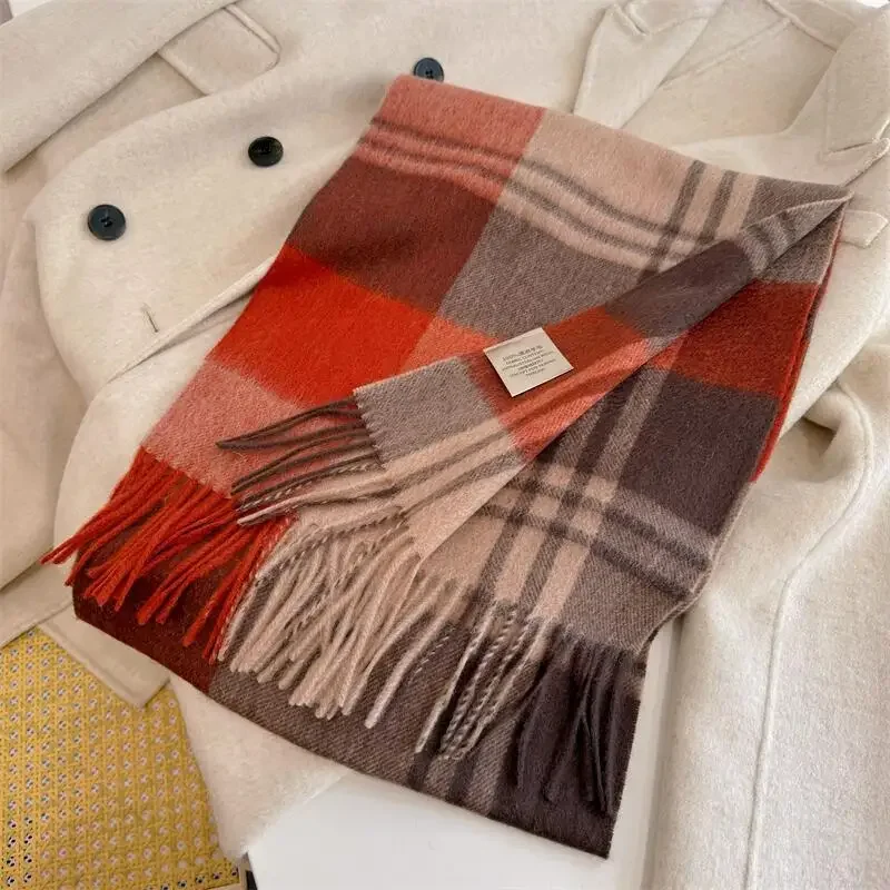 High Quality 100% Wool Scarf M - Cashmere Scarf ulasan dan harga