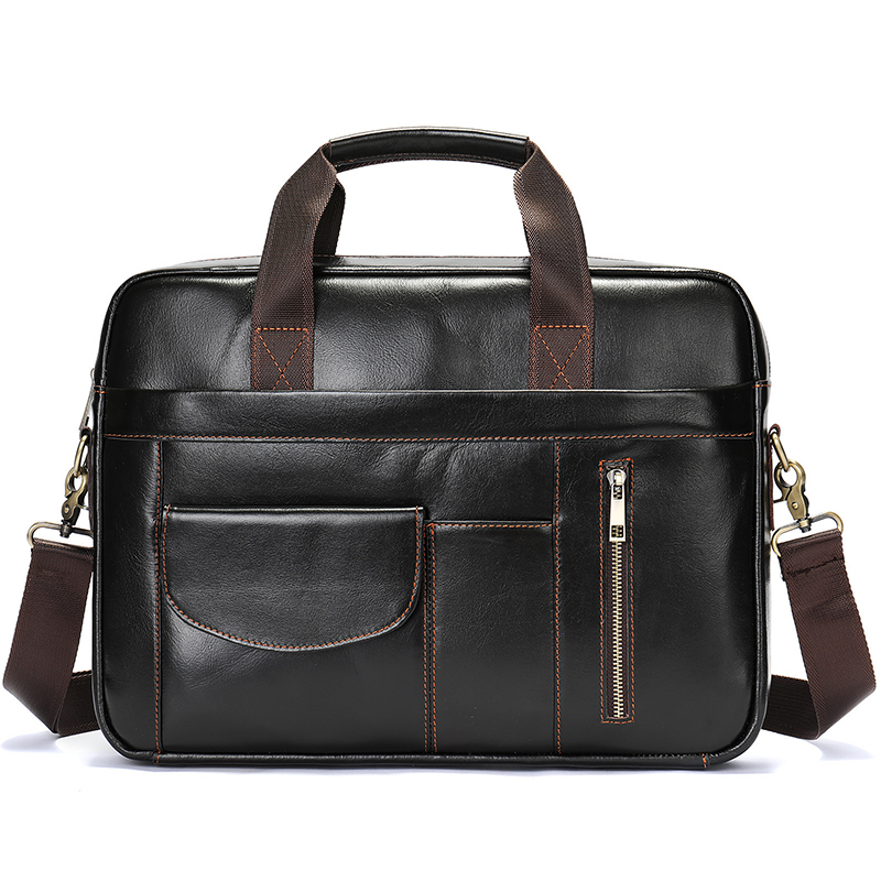 Vintage Genuine Leather Briefc - Leather Briefcase ulasan dan harga