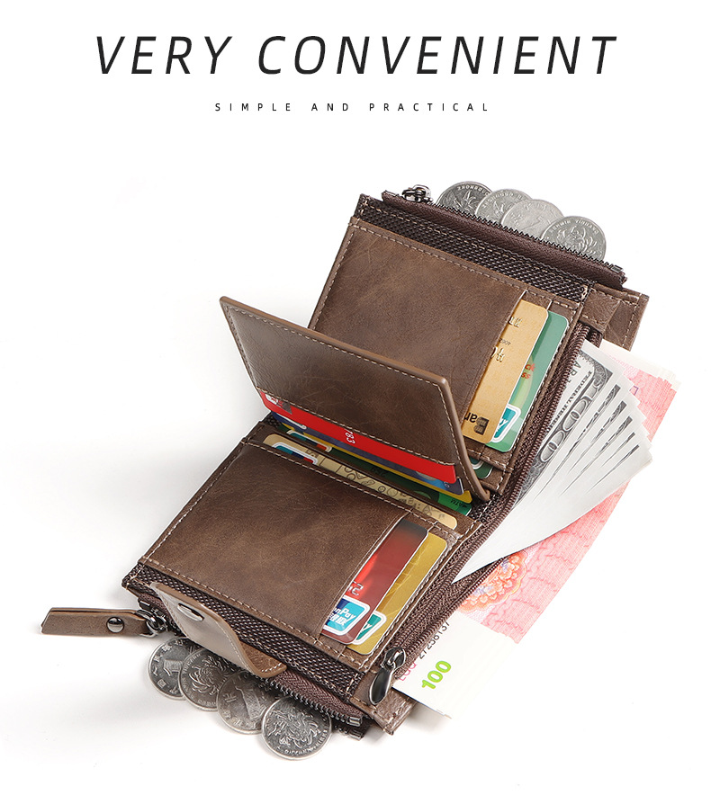 Anti-TheftCross-Border Busines - Leather Wallet Men ulasan dan harga