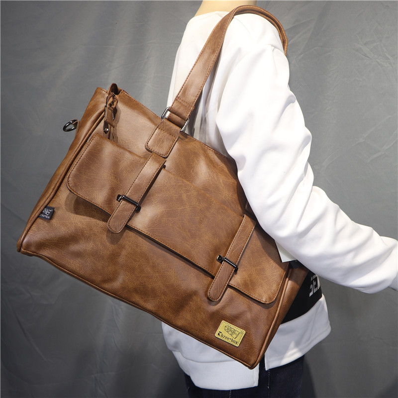 Korean Fashion Designer Leathe - Leather Briefcase ulasan dan harga