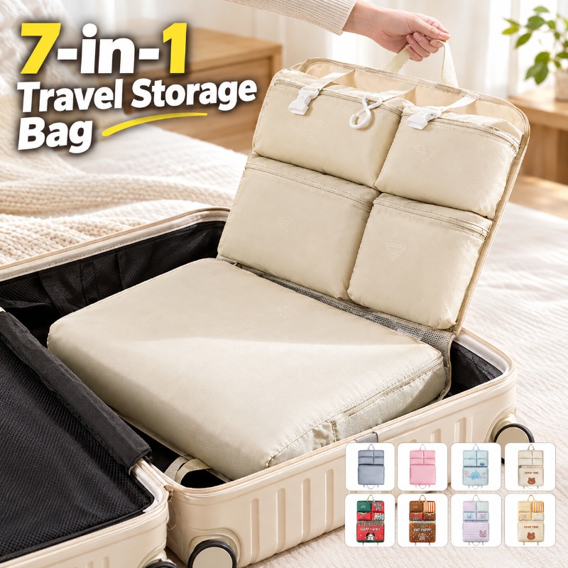 7-in-1 Travel Storage Bag, Por - Travel Luggage Set ulasan dan harga